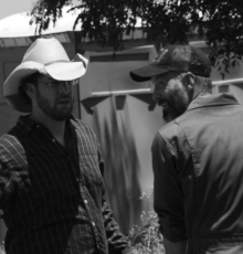 on the set of As Far As The Eye Can See